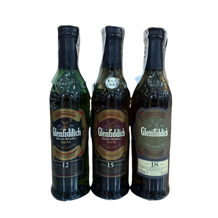 Comprar Estuche Glenfiddich 12 15 18 Años 3x20cl | Bernardino