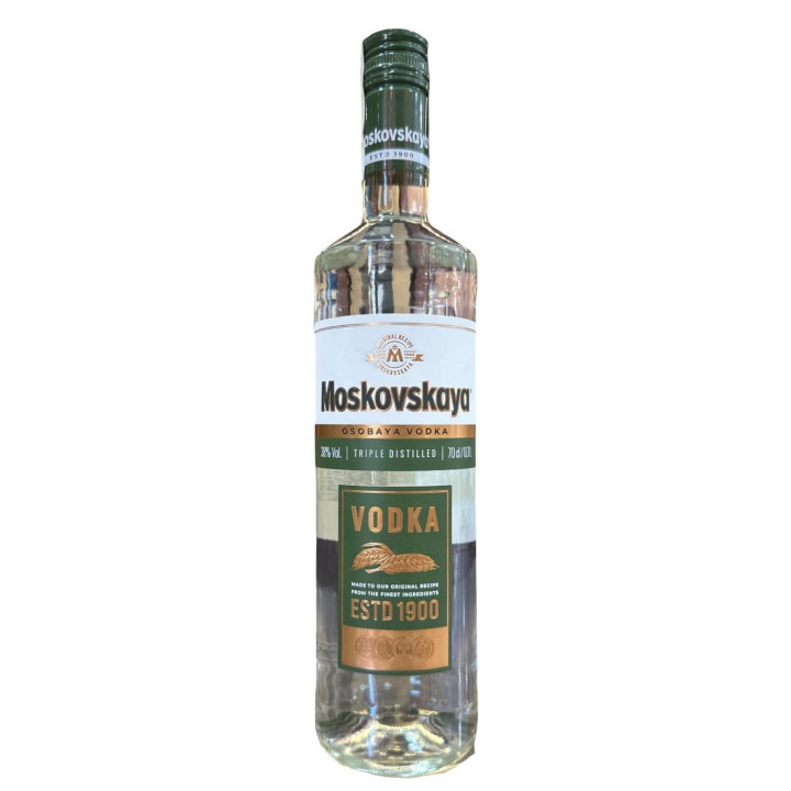VODKA MOSKOVSKAYA 0,70 CL.