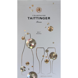 Comprar Estuche Taittinger Brut Réserve 2 Copas | Bernardino