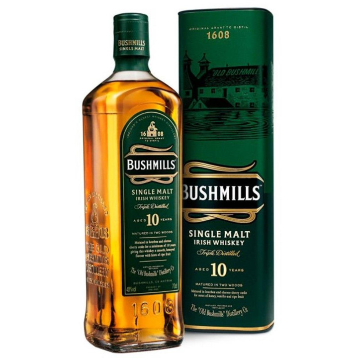 BUSHMILLS 10 AÑOS 0.70 L.