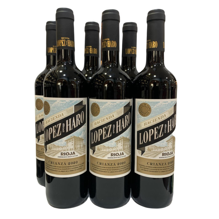 Oferta 6 Botellas Hacienda López de Haro Crianz | Bernardino