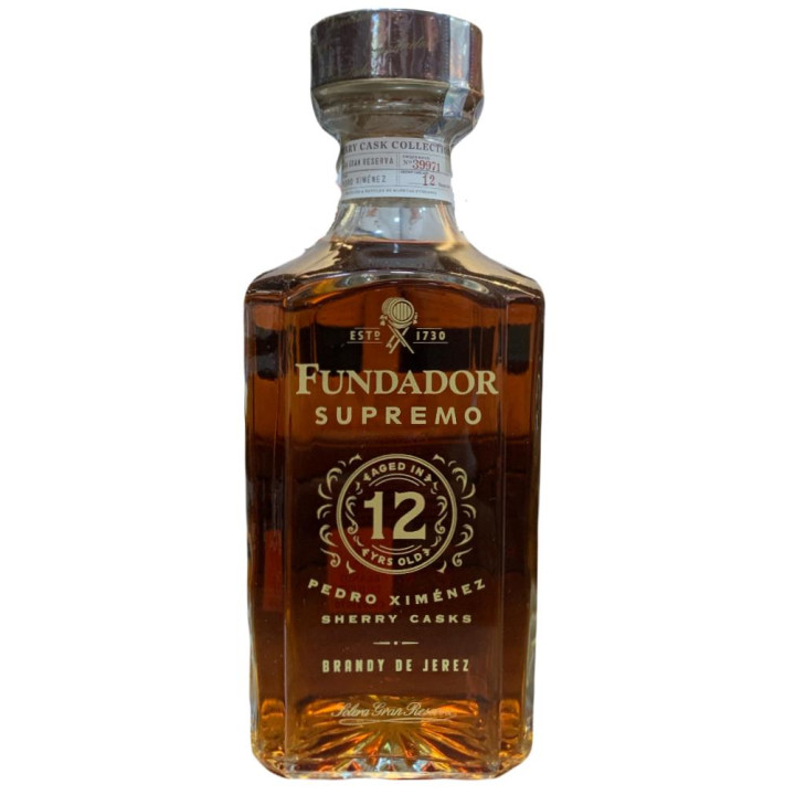 Comprar Fundador Supremo 12 Brandy de Jerez 70 cl | Bernardino