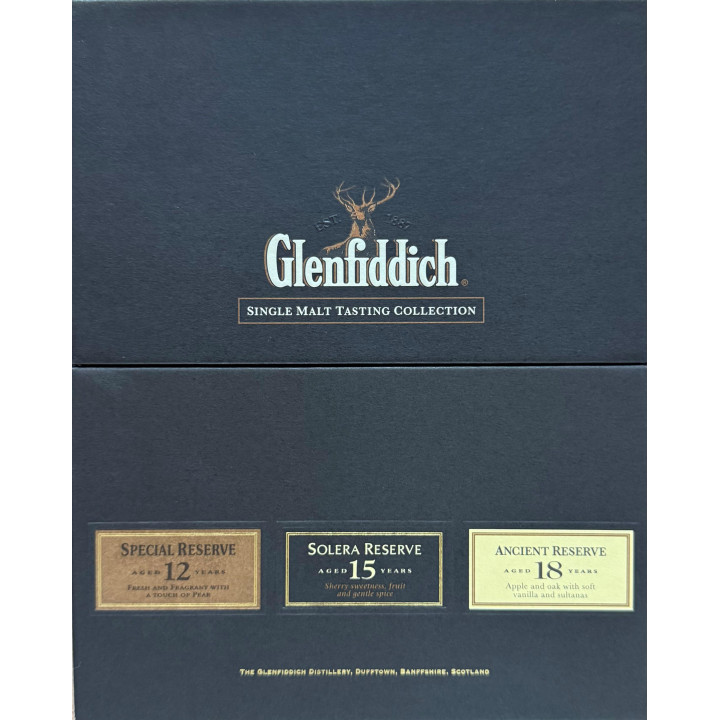 Comprar Estuche Glenfiddich 12 15 18 Años 3x20cl | Bernardino