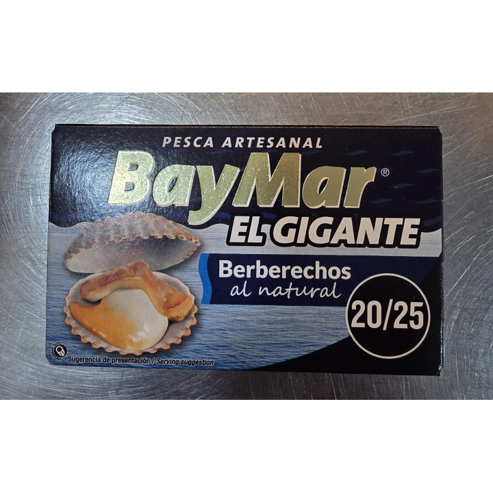 Comprar Berberechos al natural BayMar 25/35 | Bodega Bernardino